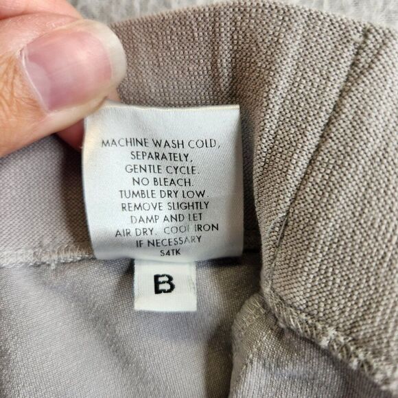 Eileen Fisher Pants Womens XL Gray Stretch Crepe Straight Career Office Work - Picture 9 of 15